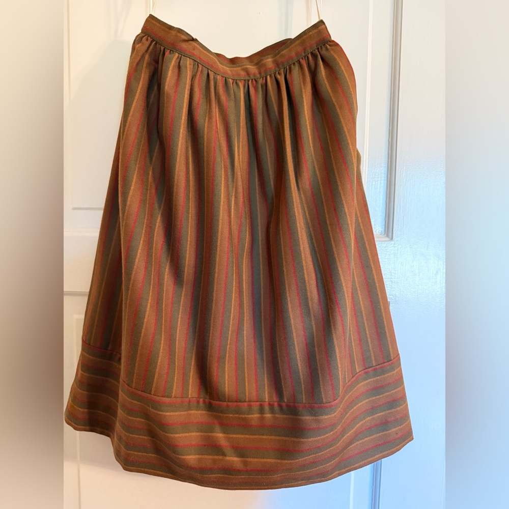 Vintage Striped wool Skirt